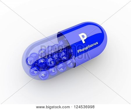 Pills With Phosphorus Pelement Dietary Supplements