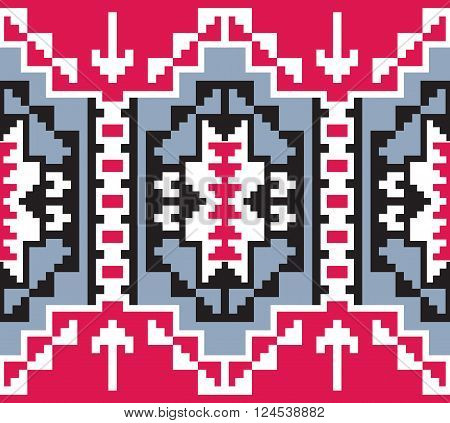 Tribal seamless colorful geometric pattern. Ethnic vector texture.Traditional ornament.