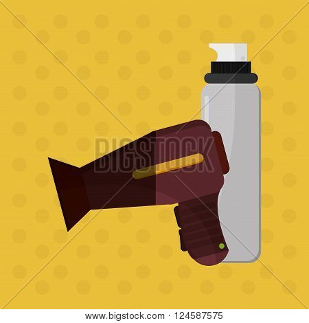 Hair salon  concept with icon design, vector illustration 10 eps graphic.