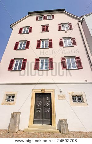 Backnang Germany - April 03 2016: Gallery / museum of the citiy of Backnang called 