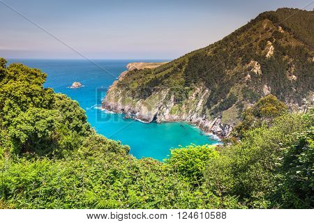 Lower Estuary from the Mirador Tina Minor. Municipality of Val de San Vicente Cantabria.