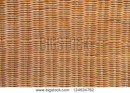 backgrounds and texture concept - close up of brown wicker surface background