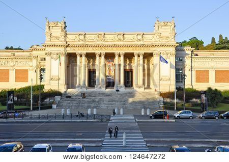 ROME-OCTOBER 6: The Galleria Nazionale d'Arte Moderna or National Gallery of Modern Art on October 6 2011 in Rome Italy.