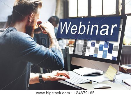 Webinar Website Online Internet Netwotking Concept