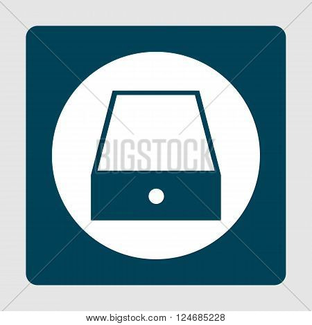 Safe Icon In Vector Format. Premium Quality Safe Icon. Web Graphic Safe Icon Sign On Blue Background