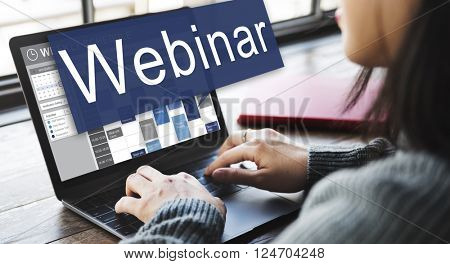 Webinar Website Online Internet Netwotking Concept