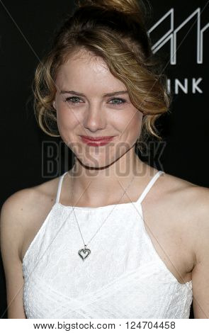 Laura Slade Wiggins at the Los Angeles premiere of 'The Night Manager' held at the DGA Theater in Hollywood, USA on April 5, 2016.