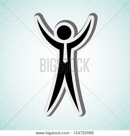 human figure design, vector illustration eps10 graphic