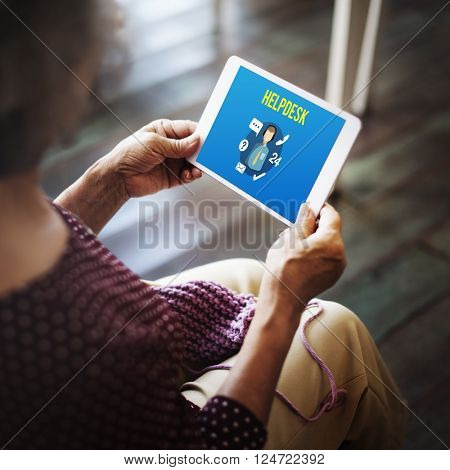 Helpdesk Customer Support Communication Enquiry Concept