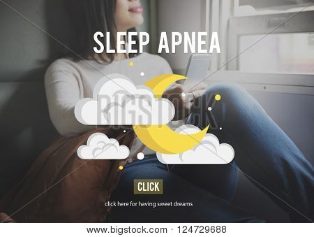 Sleep Apnea Snorer Insomnia Breathing Concept