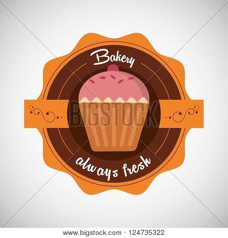 Bakery concept with bread icon design, vector illustration 10 eps graphic.