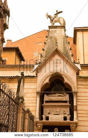 The Scaliger tombs in Verona Italy Europe.