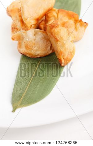 Plate of potstickers