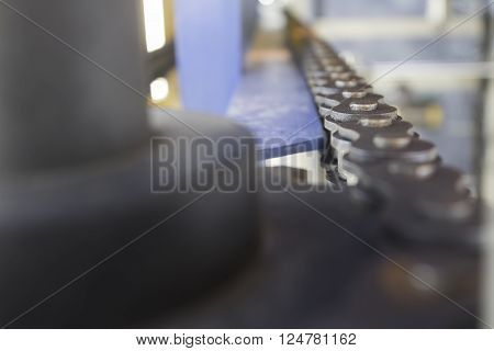 conveyor chain line in technology  line machine