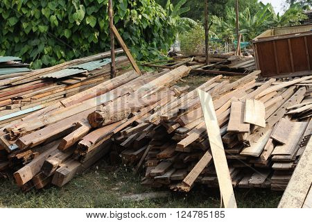 Wood was cut to prepare to build various locations.