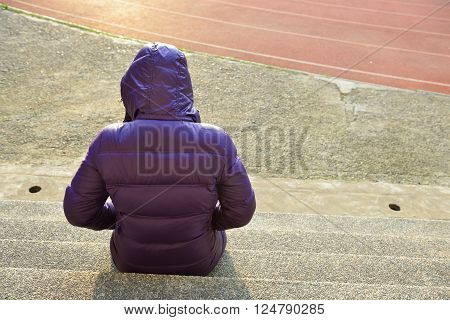 Not want to talk, just watching from afar