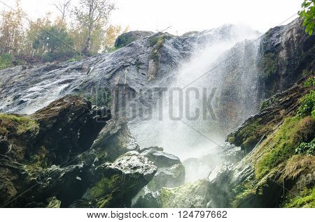 Waterfall Is Big In Forest