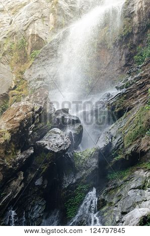 Klong lan Waterfall is big waterfall in thailand province Kampang phed