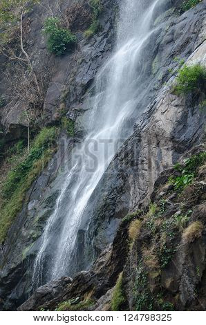 Klong lan Waterfall is big waterfall in thailand province Kampang phed