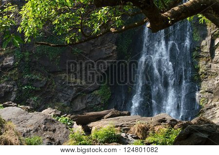 Klong lan Waterfall is big waterfall in thailand province Kampang phed