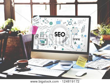 Searching Engine Optimizing SEO Browsing Concept