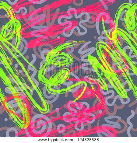 abstract background pattern with different elements brushstroke