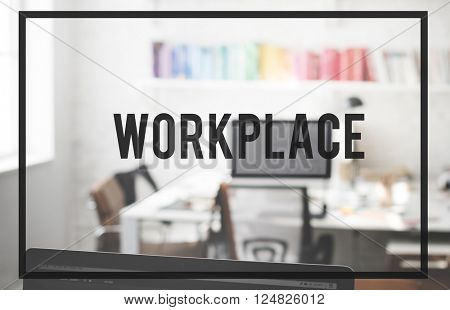 Wokrplace Business Office Space Working Desk Concept
