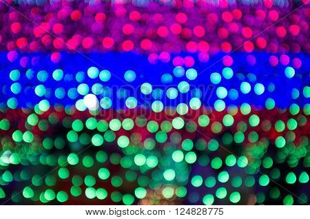 Abstract circular bokeh background of Christmas light