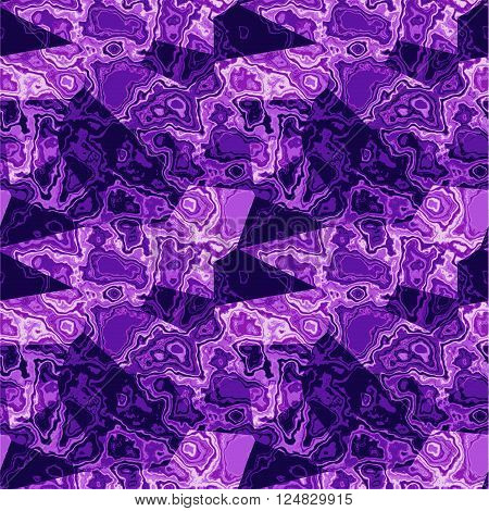 Abstract purple and white veined pattern with layered marble structure