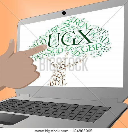 Ugx Currency Means Uganda Shilling And Forex