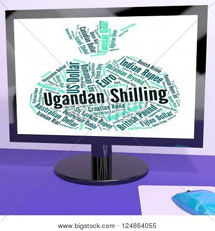 Ugandan Shilling Represents Foreign Currency And Coin
