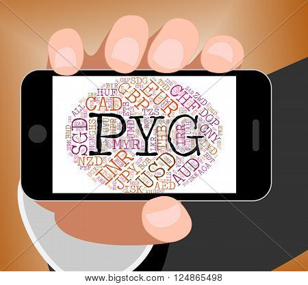 Pyg Currency Indicates Paraguay Guarani And Coinage