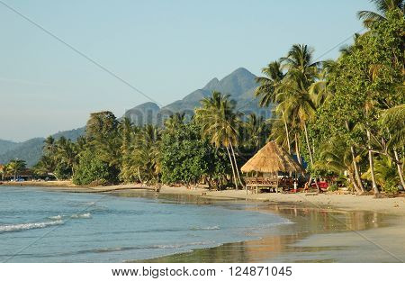 Kai Bae beach, sea and shore at Koh Chang island in Thailand.
** Note: Soft Focus at 100%, best at smaller sizes