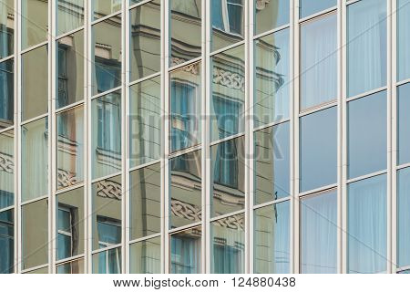 Specular facade of office building with reflection of an old building facade
** Note: Soft Focus at 100%, best at smaller sizes