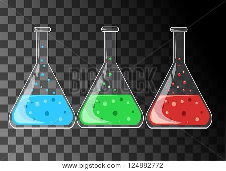 Chemical research laboratory equipment for scientific experimen.