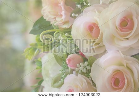 Spring blossom background abstract floral, green leaves and white flowers