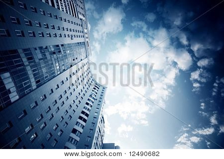 skyscreapers mavi gök