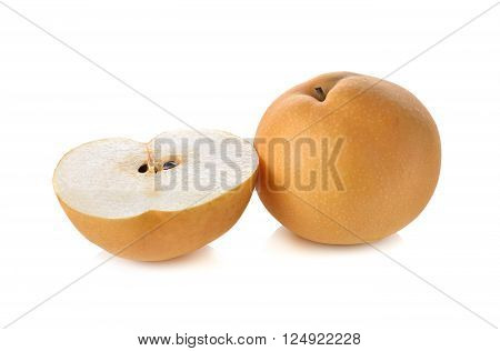 snow pear or Fengsui pear on white background