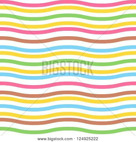 Seamless pattern for easter eggs with colorful waved stripes. Abstract striped background. Cute seamless background for easter and baby shower greeting cards. Vector illustration.