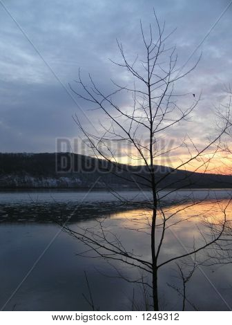 Puesta de sol de invierno