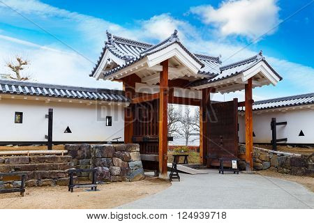Ninomon (Inner Gate) at Matsumoto Castle in Matsumoto City Nagano, Japan