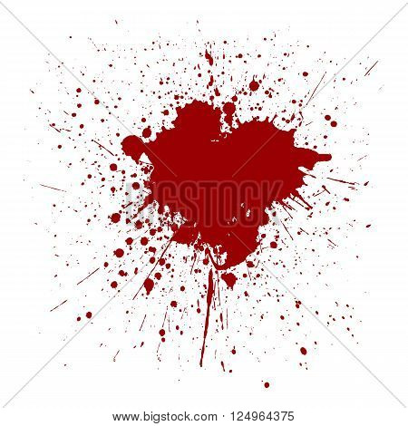 vector splatter red color background. illustraition vector design