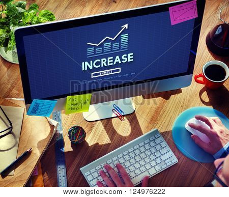 Increase Enlarge Expand Extend Growth Rise Concept