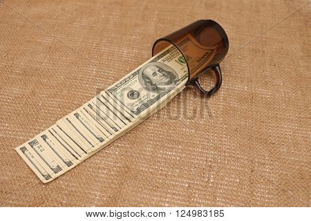dollars in the jar for use fluid for daily use
