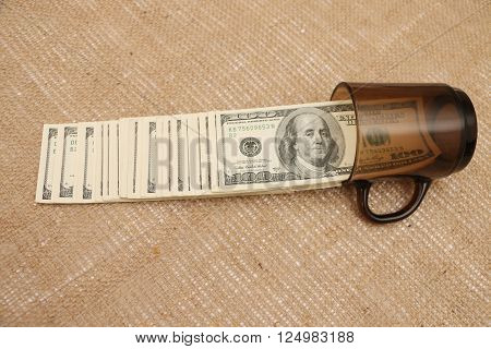 dollars in the jar for use fluid for daily use