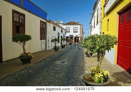 GARACHICO, TENERIFE: JANUARY 3 - Garachico town on nothern part of Tenerife island Canary Islands Spain