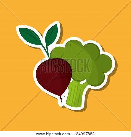 Organic shop concept with icon design, vector illustration 10 eps graphic