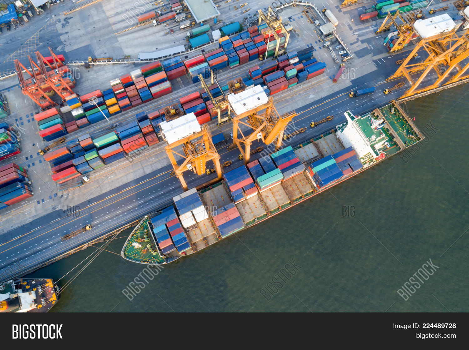 Containers Yard Port Image & Photo (Free Trial) | Bigstock