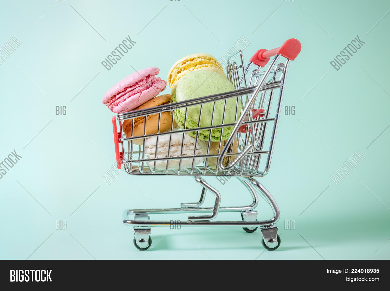 studio photo of macarons powerpoint template studio photo of