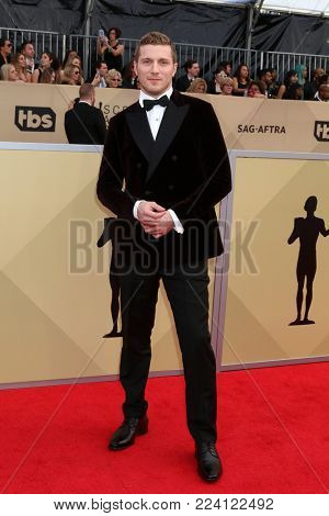 LOS ANGELES - JAN 21:  Nick Dillenburg at the 24th Screen Actors Guild Awards - Press Room at Shrine Auditorium on January 21, 2018 in Los Angeles, CA